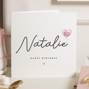 Woman 50th Birthday Card Friend, Mum 50th Gift, 50th Birthday Gift, 50th Birthday Card Poem, Fiftieth Birthday Card For Bestie