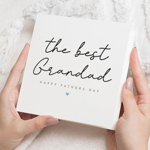 Fathers Day Card for Grandad, The Best Grandad Card, Grandad Fathers Day Card, Fathers Day Card for Him, Grandad Card