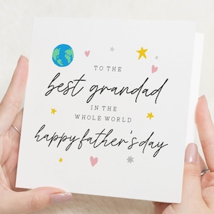 Fathers Day Card for Grandad, Best Grandad Fathers Day Card, Fathers Day Card from Grandchildren, Fathers Day Card for Him
