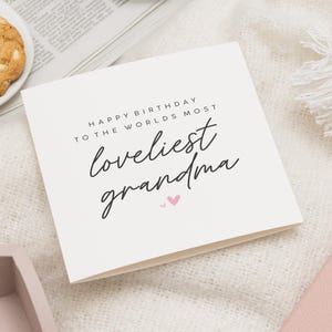 Superschöne Oma Geburtstagskarte, personalisierte Geburtstagskarte für Nan, Geburtstagskarte für Oma, Gran Geburtstagsgeschenk, für Oma, Kindermädchen