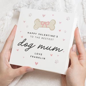 Valentijnskaart hond, Valentijnsdagkaart hond, Valentijnsdag van de hond, hond moeder Valentijnsdag, Valentijn, valentijnscadeau van de honden