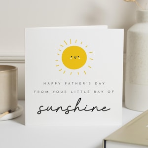Personalised Dad Fathers Day Card from the Kids, Fathers Day Card For Daddy, Cute Fathers Day Card, Little Ray Of Sunshine Card for Dad