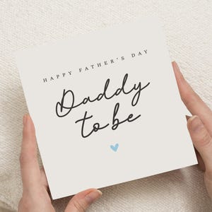 Fathers Day Card for Daddy to Be, Daddy to Be Fathers Day Card, Fathers Day Card from Bump, New Dad Card, Cute Fathers Day Card