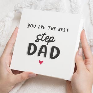Carte d'anniversaire beau-père, carte de fête des pères pour beau-père, carte pour beau-père, meilleure carte pour beau-père, carte personnalisée pour beau-père