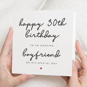 Cadeaux 30e anniversaire pour lui, carte 30e anniversaire pour homme, carte 30e anniversaire petit ami, carte 30e anniversaire pour petit ami, carte 30e anniversaire pour lui
