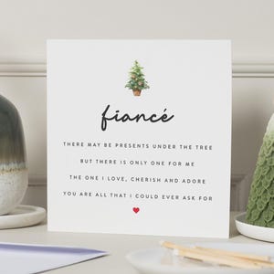 Verlobte Weihnachtskarte, Verlobte Weihnachtskarte, Weihnachtskarte Verlobte, Ehemann, Weihnachtskarte, Erstes Weihnachten als mein Verlobter, Weihnachtsgeschenk