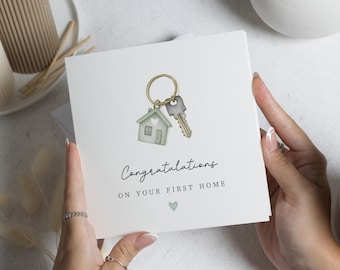New Home Card, First Home Card, Congratulations New Home Card, New House Card, Moving House Card, Housewarming Card, New Home Gift