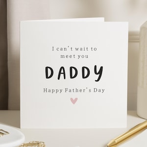 Fathers Day Card from the Bump, Fathers Day Card for Daddy, Daddy to Be Card, Fathers Day Card from Baby, Cute Fathers Day Card