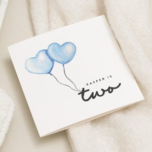 Carte de 2e anniversaire garçon, carte de 2e anniversaire fils, joyeux 2e anniversaire carte petit-fils, carte de 2e anniversaire neveu, carte de 2e anniversaire fils, petit garçon