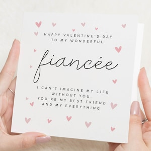 Verlobte Valentinstag Geschenk für sie, Valentinstag Karte Verlobte, fast Frau Valentinstag Karte, Verlobte Valentinstag Karte, fast Frau Valentinstag