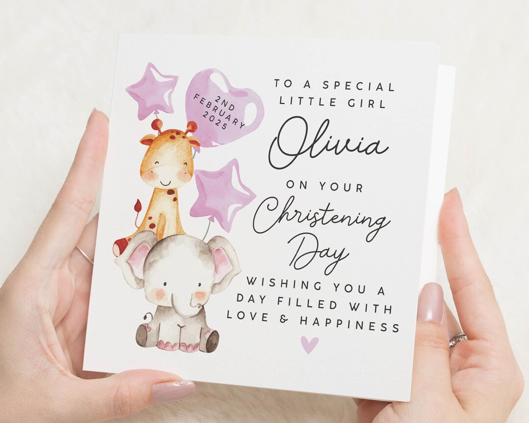 Christening Card for Goddaughter, Special Goddaughter Christening Card