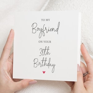 Cadeaux 30e anniversaire pour lui, carte 30e anniversaire pour homme, carte 30e anniversaire petit ami, carte 30e anniversaire pour petit ami, carte 30e anniversaire pour lui