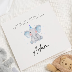 Carte 1er anniversaire pour garçon, carte premier anniversaire petit garçon, carte 1er anniversaire personnalisée, carte 1er anniversaire garçon, cadeau 1er anniversaire garçon
