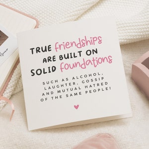 Gepersonaliseerde bestie verjaardagskaart, grappige verjaardagskaart voor vriend, echte vriend verjaardagskaart, bestie verjaardagscadeau, vrienden voor altijd kaart