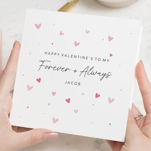 Regalo di San Valentino per sempre e sempre, biglietto di San Valentino per marito, regali per fidanzato, biglietto di San Valentino per fidanzato, biglietto di San Valentino per lui