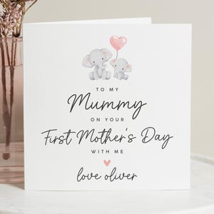 Biglietto personalizzato per la prima festa della mamma, primo biglietto per la festa della mamma come mamma, regalo per la festa della mamma per la mamma, biglietti per la prima festa della mamma, nuova mamma
