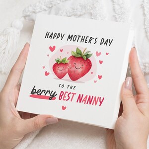 Nanny Muttertagskarte, Geschenke, Muttertagskarten Beste Nanny der Welt, glückliche Muttertagsgroßmutter, Muttertagsgroßmutterkarte, für Nanna