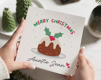 Auntie Christmas Card, Christmas Card Auntie, Aunty Christmas Card, Auntie Xmas Card, Christmas Cards For Auntie, Aunty Card At Christmas
