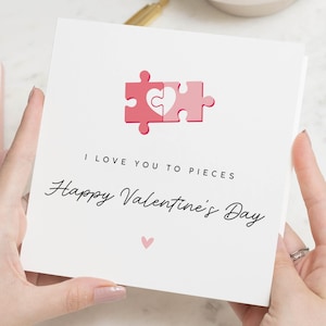 Valentinstag Geschenk für ihn, Valentinstag Karte für ihn, liebe dich zu Stück Valentinstag Karte, Valentinstag Karte für Freund, Geschenk für sie