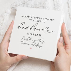 Carte d'anniversaire mari, carte mari joyeux anniversaire, carte d'anniversaire pour mari, carte d'anniversaire mari personnalisée, cadeau d'anniversaire mari