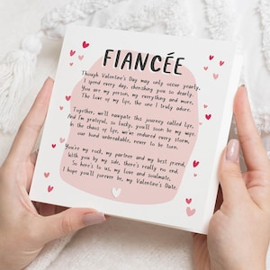 Verlobte Valentinstag Geschenk für sie, Valentinstag Karte Verlobte, fast Frau Valentinstag Karte, Verlobte Valentinstag Karte, fast Frau Valentinstag