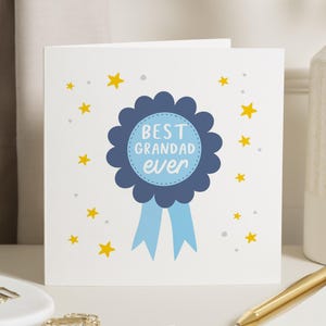 Best Grandad Ever Card, Fathers Day Card for Grandad, Birthday Card for Grandad, Card for Him, Cute Grandad Card