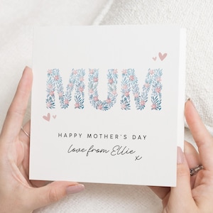 Tarjeta de flores para el día de la madre, tarjeta del día de la madre feliz, tarjeta para el día de la madre, tarjetas del día de la madre para mamá, tarjeta del día de la madre para abuela, Nan