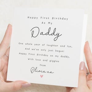 Carte Joyeux anniversaire papa, Carte d'anniversaire papa, Premier anniversaire en tant que papa, Premier anniversaire en tant que papa, Premier anniversaire en tant que papa, 1e anniversaire en tant que papa, Anniversaire de papa