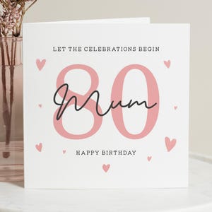 80e verjaardagskaart moeder, 80e verjaardagskaart voor vrouwen, moeder tachtigste verjaardagskaart, 80e verjaardagscadeau, verjaardagskaart moeder, verjaardagscadeau moeder