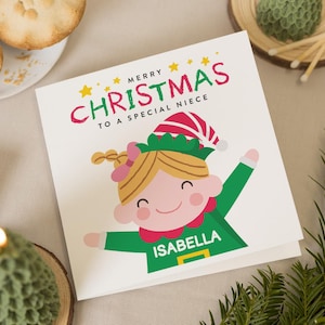 Nichte Weihnachtskarte, Weihnachtskarte für Nichte, Nichten Weihnachtskarten, glücklichem Weihnachten Nichte, Weihnachtskarte für Nichte, Nichtenweihnachtsgeschenk