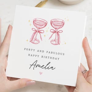 40th Birthday Card For Her, Friend 40th Birthday Card, Birthday Card For Friend, Personalised 40th Birthday Card Bestie, Happy Birthday Card