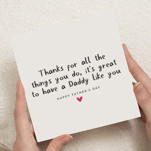 Fathers Day Card for Daddy, Fathers Day Card from Kids, Daddy Fathers Day Card, Fathers Day Card for Him, Cute Fathers Day Card