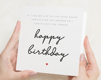 Wife Birthday Card, Birthday Cards For Him, Boyfriend Birthday Card, Birthday Cards For Her, Birthday Cards Love, Girlfriend Birthday Card