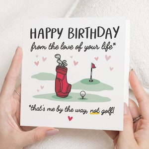 Carte d'anniversaire drôle petit ami, carte d'anniversaire de mari drôle, carte d'anniversaire à mari, carte d'anniversaire d'amateur de golf, carte de golf petit ami, pour lui