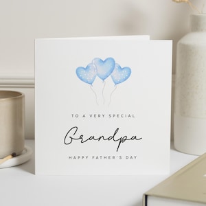 Carte fête des pères pour grand-père, carte fête des pères grand-père, pour grand-père, carte pops, carte spéciale grand-père, carte fête des pères pour lui image 1