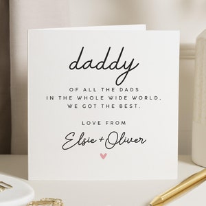 Personalisierte Papa Geburtstagskarte, Geburtstagskarte für Papa, auf die beste Papa Geburtstagskarte, Papa Geburtstagsgeschenk, Papa Geburtstagsgeschenk für ihn