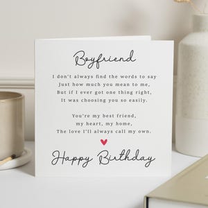 Carte d'anniversaire petit ami, carte d'anniversaire pour petit ami, cartes d'anniversaire romantiques petit ami, joyeux anniversaire petit ami, carte d'anniversaire poème