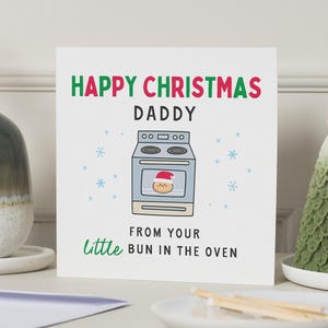 Daddy To Be Weihnachtskarte, Daddy To Be Weihnachtsgeschenk, Daddy To Be Weihnachtskarte, Weihnachtskarte Daddy from Bump, New Dad Gift, Bump Cards