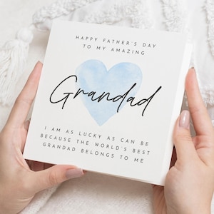 Father's Day Card for Grandad, Grandad Father's Day Card, Card for Grandad, Personalised Father's Day Card, World's Best Grandad Card