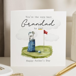 Fathers Day Card for Grandad, Grandad Fathers Day Card, Golf Card for Grandad, Fathers Day Card for Him, Happy Fathers Day Card
