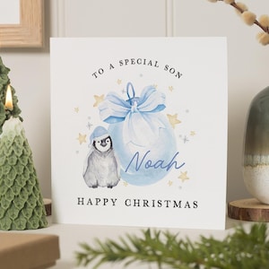Sohn Weihnachtskarte, Weihnachtskarte für Sohn, frohe Weihnachten Sohn-Karten, Weihnachtskarte Sohn, Weihnachtsgeschenk Sohn, Weihnachtsgeschenk Sohn, Weihnachtssohn-Karte