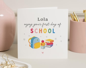 First Day Of Primary School Gift, Good Luck First Day Of School Card, Happy 1st Day Of School, Back To School Good Luck, Infant School Card