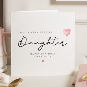 Carte d'anniversaire fille, cartes d'anniversaire pour fille, cadeau d'anniversaire fille personnalisé, cartes d'anniversaire fille, joyeux anniversaire fille