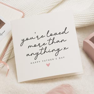 Fathers Day Card, Fathers Day Card From Daughter, Fathers Day Card From Son, Fathers Day Card For Dad, Youre Loved Fathers Day Card