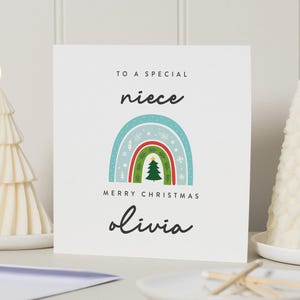Tarjeta de Navidad para sobrina, Tarjeta de Navidad para sobrina, Tarjetas de Navidad para sobrinas, Primera Navidad para sobrina, Tarjeta de Navidad para sobrina, Regalo de Navidad para sobrina