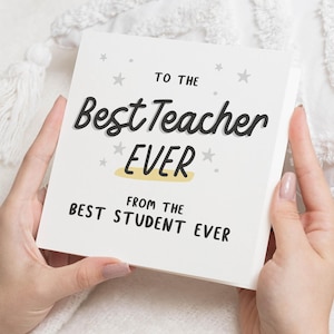 Carte de remerciement pour professeur, meilleure carte de professeur, carte de remerciement pour professeur, carte de fin d'année, carte de remerciement pour professeur, carte de professeur drôle