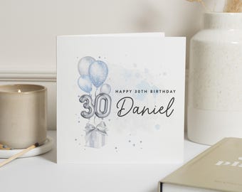 30th Birthday Card Man, 30th Birthday Card For Boyfriend, Husband 30th Birthday Card, 30th Birthday Gift For Him, Thirtieth Birthday Card