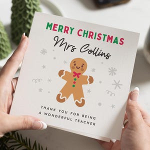 Tarjeta de Navidad para profesores, regalos de Navidad para profesores, tarjeta de Navidad para profesores, para profesores, tarjeta de Navidad para profesores, tarjetas de Feliz Navidad para profesores