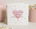 Valentines Day Card for Daughter, Personalised Valentines Card, Valentines Card for Kids, Cute Heart Card, Custom Valentine Card