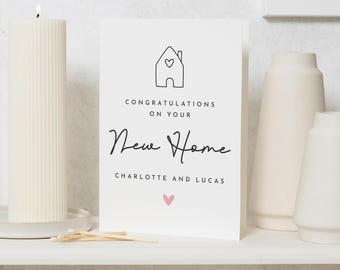 New Home Card, Personalised New Home Card, New House Card, Housewarming Card, Congratulations Card, Moving House Card, New Home Gift